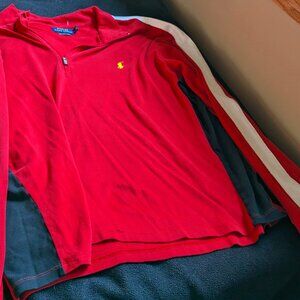 Polo Ralph Lauren Men’s Pima Soft Touch Long Sleeve Red Black White Size XL